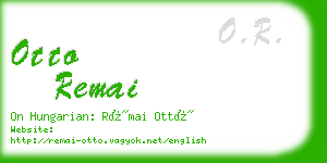 otto remai business card